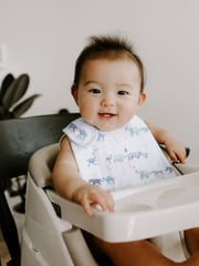 aden + anais Pink Organic Cotton Muslin Snap Bibs 3 Pack - Image 2 of 6