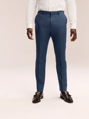Mid Blue Muscle Fit Muscle FIt Motionflex Stretch Suit Trousers - Image 1 of 10