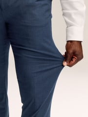 Mid Blue Muscle Fit Muscle FIt Motionflex Stretch Suit Trousers - Image 5 of 10