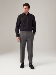 Grey Puppytooth Textured Suit Trousers - Image 2 of 8