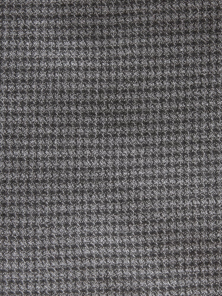 Grey Puppytooth Textured Single Breasted Suit Jacket - Image 12 of 12