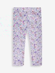 JoJo Maman Bébé Lilac Purple Ditsy & Purple Girls' 2-Pack Leggings - Image 2 of 5