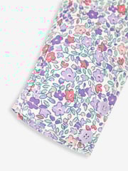 JoJo Maman Bébé Lilac Purple Ditsy & Purple Girls' 2-Pack Leggings - Image 4 of 5