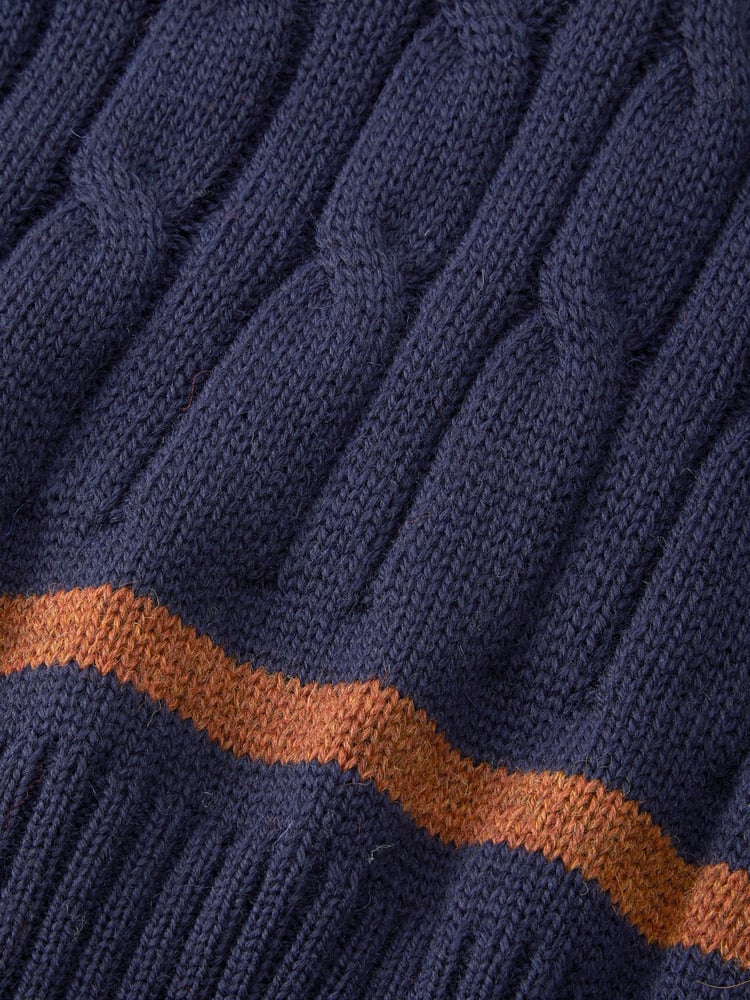 Aubin – Blauer Hobbs Cricket-Pullover aus Wolle - Bild 5 von 5