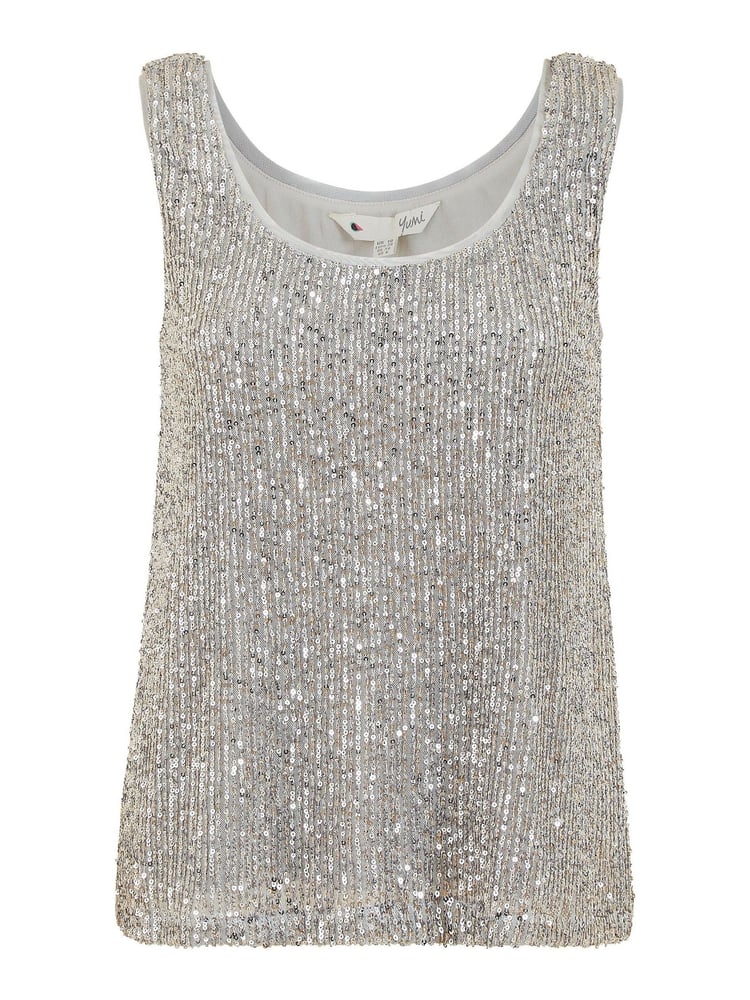 Yumi Silver Sequin Vest - Image 4 of 4