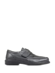 Pavers Adjustable Wide Fit Black Leather Shoes - Image 1 of 5