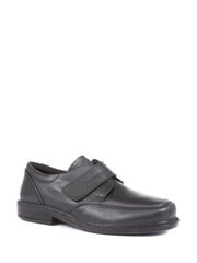 Pavers Adjustable Wide Fit Black Leather Shoes - Image 2 of 5