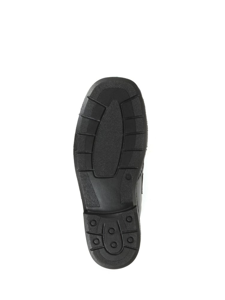 Pavers Adjustable Wide Fit Black Leather Shoes - Image 5 of 5