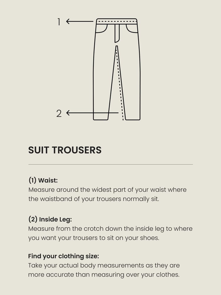 Light Grey Regular Fit Suit Trousers - Image 8 of 8