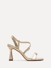 Linzi Gold Klass Open Toe Flared Heel Sandals - Image 2 of 5