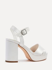 Linzi Ivory Bridal Perola Cross-Over Strappy Platform Sandals - Image 5 of 5