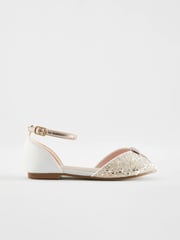 Gold Glitter Bridesmaid Occasion Shoes - Image 2 of 5