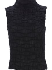 Mint Velvet Black Sleeveless Textured Top - Image 3 of 4
