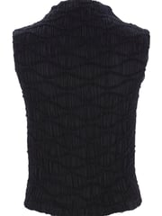Mint Velvet Black Sleeveless Textured Top - Image 4 of 4