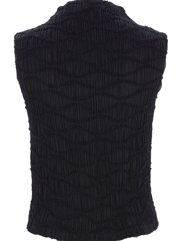 Mint Velvet Black Sleeveless Textured Top - Image 4 of 4 Mint Velvet Black Sleeveless Textured Top - Image 4 of 4
