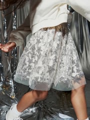 Silver Sequin Skirt (3-16yrs) - Image 7 of 9