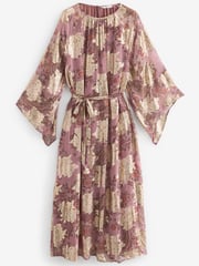 Pink Occasion Metallic Long Sleeve Dress - Image 7 of 8