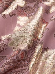 Pink Occasion Metallic Long Sleeve Dress - Image 8 of 8