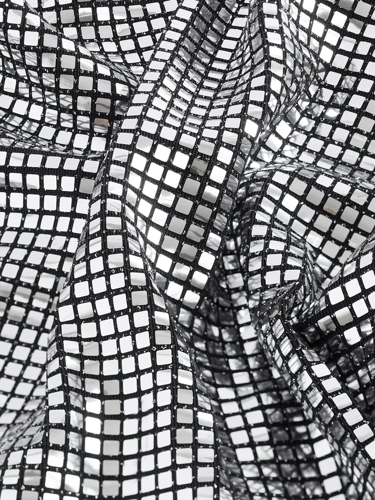 Silver Mini Sequin Skirt - Image 6 of 6