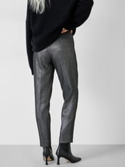 Hush Black Hazel Metallic Cigarette Trousers - Image 2 of 5