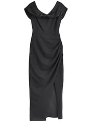 Black One Shoulder Midi Dress - Image 5 of 6