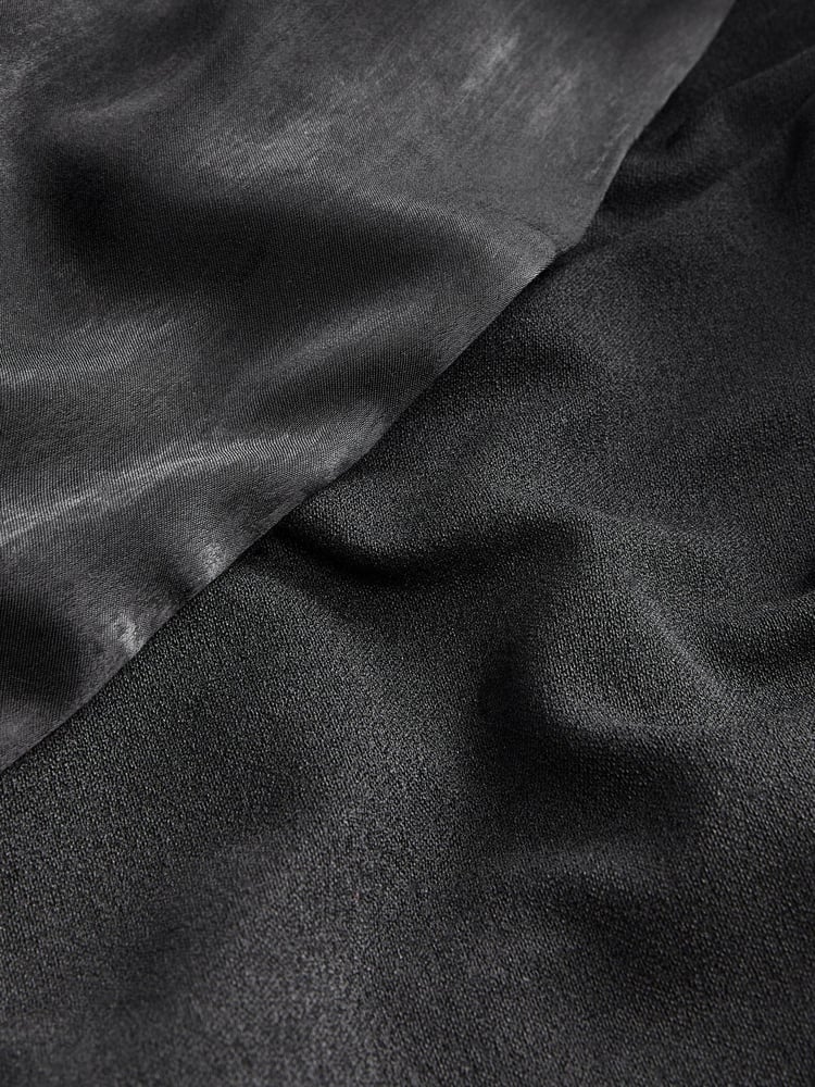 Black One Shoulder Midi Dress - Image 6 of 6