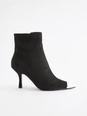 Black Forever Comfort® Toe Cap Point Ankle Boots - Image 3 of 9