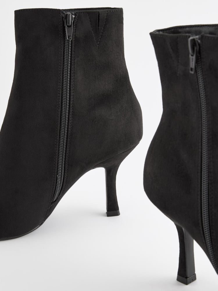 Black Forever Comfort® Toe Cap Point Ankle Boots - Image 9 of 9 Black Forever Comfort® Toe Cap Point Ankle Boots - Image 9 of 9