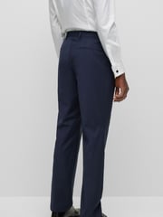 BOSS Blue BOSS Leon Wool Blend Regular Fit Suit Trousers - Image 2 of 6