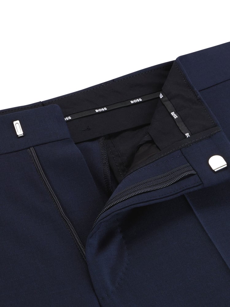 BOSS Blue BOSS Leon Wool Blend Regular Fit Suit Trousers - Image 6 of 6