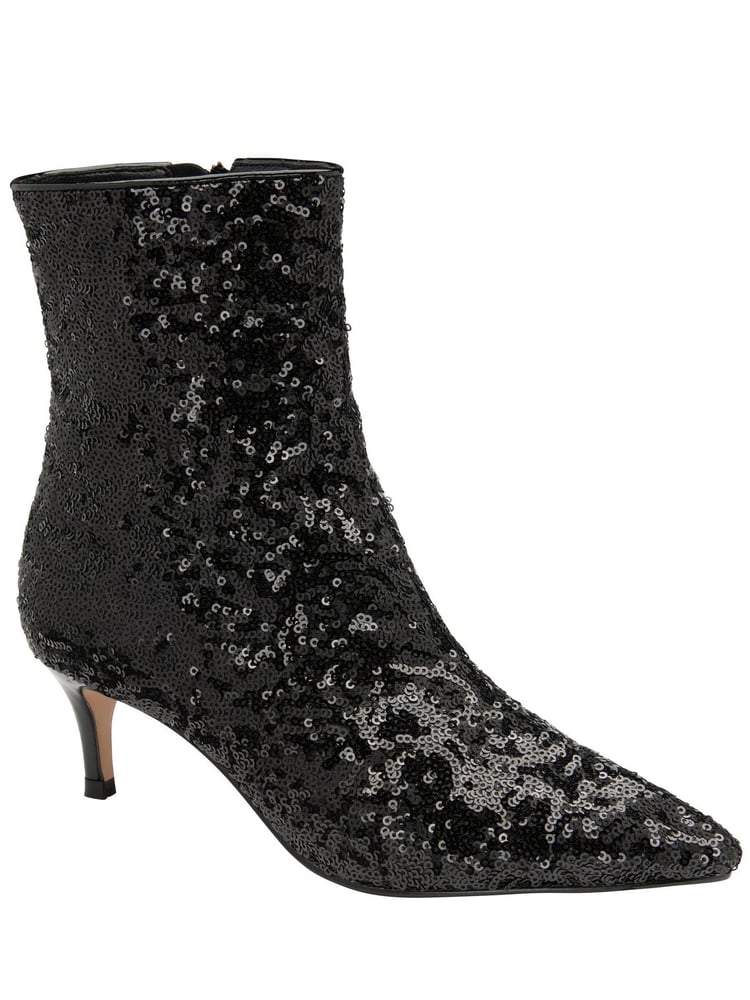 Ravel Black Stiletto Heel Zip Up Ankle Boots - Image 1 of 4