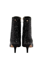 Ravel Black Stiletto Heel Zip Up Ankle Boots - Image 3 of 4