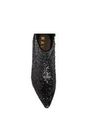 Ravel Black Stiletto Heel Zip Up Ankle Boots - Image 4 of 4