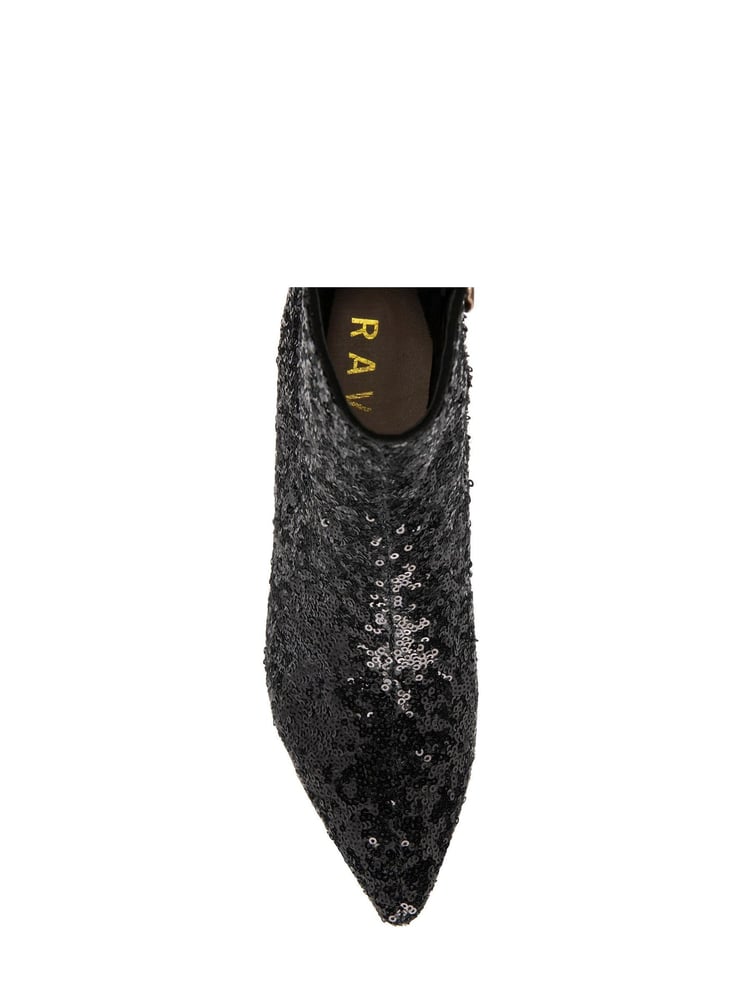 Ravel Black Stiletto Heel Zip Up Ankle Boots - Image 4 of 4 Ravel Black Stiletto Heel Zip Up Ankle Boots - Image 4 of 4