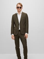 HUGO White Slim Fit Formal 100% Cotton Long Sleeve Shirt - Image 5 of 7