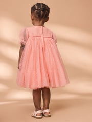 Coral Mesh Party Dress (3mths-7yrs) - Image 3 of 7