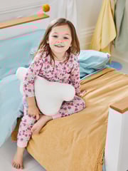 JoJo Maman Bébé Pink Girls' 2-Pack Strawberry Jersey Pyjamas - Image 12 of 12
