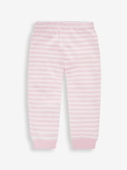 JoJo Maman Bébé Pink Girls' 2-Pack Strawberry Jersey Pyjamas - Image 7 of 12
