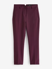Burgundy Red Tailored Slim Trousers - Image 5 of 6