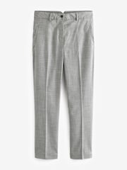 Black/White Check Tailored Check Slim Leg Trousers - Image 6 of 7