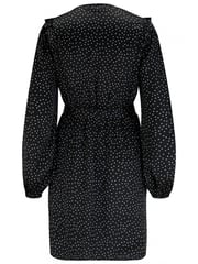 Pour Moi Black Kira Frill Detail Long Sleeve Wrap Dress - Image 4 of 4