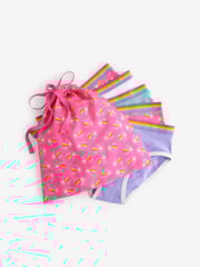 Little Bird by Jools Oliver Pink Girls Briefs 5 Pack - Image 10 of 10
