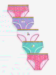 Little Bird by Jools Oliver Pink Girls Briefs 5 Pack - Image 2 of 10