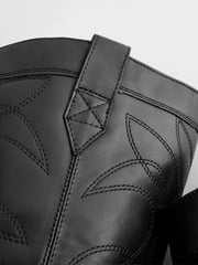 Black Forever Comfort® Stitched Detail Western Boots - Image 6 of 6