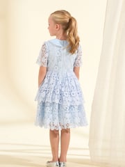 Angel & Rocket Cornflower Blue Mavea Lace Dress - Image 2 of 6