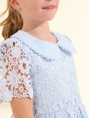 Angel & Rocket Cornflower Blue Mavea Lace Dress - Image 3 of 6