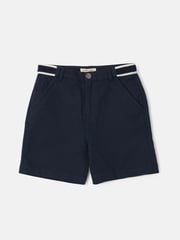 Angel & Rocket Blue Bernard Smart 100% Cotton Textured Shorts - Image 4 of 5