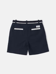 Angel & Rocket Blue Bernard Smart 100% Cotton Textured Shorts - Image 5 of 5