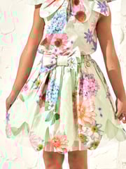 Angel & Rocket Green 100% Cotton Darcy Petal Skirt - Image 2 of 5