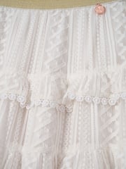Angel & Rocket Cream Annabelle Lace Ruffle Skirt - Image 7 of 7